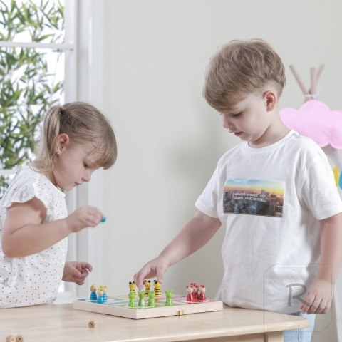 Drewniana gra Ludo Chińczyk Viga Toys