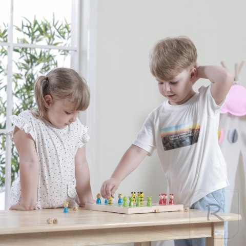 Drewniana gra Ludo Chińczyk Viga Toys