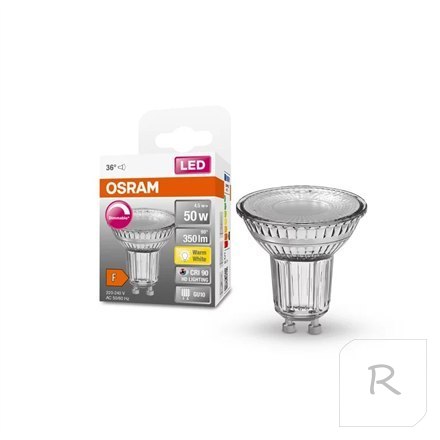 Żarówka Osram Parathom Reflector LED 50 z możliwością ściemniania 36° 4,5 W/927 Żarówka GU10 Osram Parathom Reflector LED GU10 4