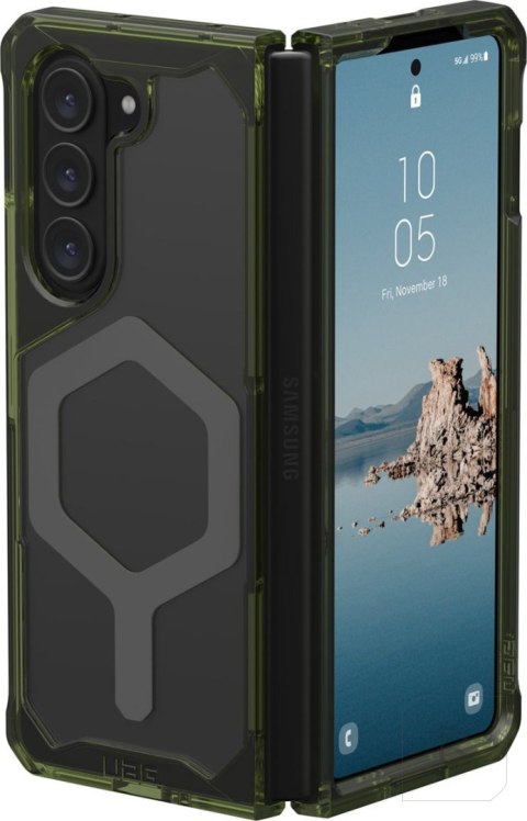 UAG Plyo Pro - obudowa ochronna do Samsung Galaxy Fold 5 z wbudowanym modułem magnetycznym (olive-space grey)