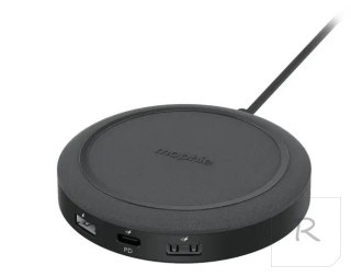 Mophie Universal Wireless Charging Hub - ładowarka do czterech urządzeń, ładowanie bezprzewodowe 10W dodatkowe 3 porty - USB A 1