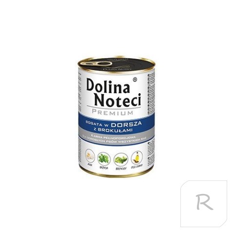 Dolina Noteci bogata w dorsza z brokułami 24 x 400g