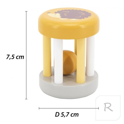 VIGA PolarB Drewniana Grzechotka Ze Zwierzątkiem