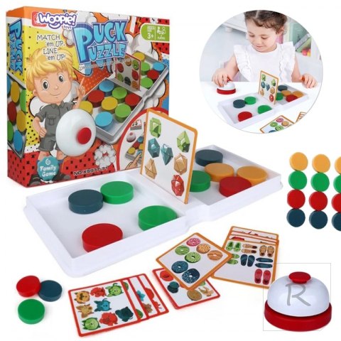 WOOPIE Gra Logiczna Układanka Wzorów PUCK PUZZLE 3+