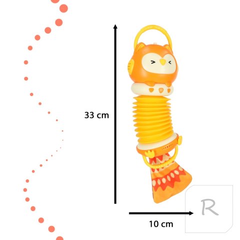 Harmonia akordeon dla dzieci sowa pomarańczowa