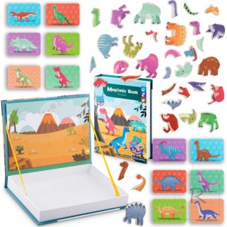 Książka magnetyczna Puzzle Dinozaury RK-770