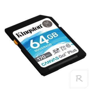 Kingston Canvas Go! Plus 64 GB, SD, Flash memory class 10