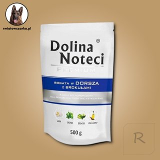 Dolina Noteci Premium bogata w dorsza z brokułami saszetka 10 x 500 g