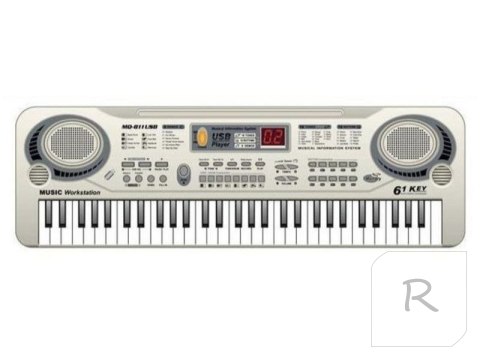 Keyboard MQ-811 Organki, 61 Klawiszy, Zasilacz, Mikrofon, USB