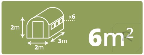 Folia na tunel ogrodowy 2x3m 6m2 Plonos