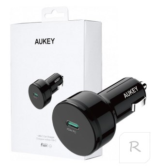 Ładowarka AUKEY 1x USB typ C Czarny CC-Y13