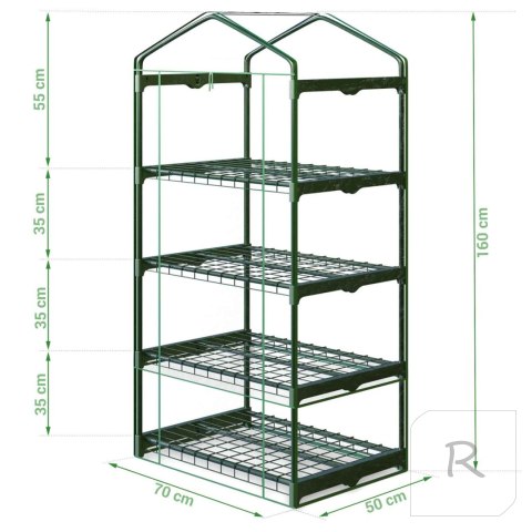Szklarnia regał 70 x 50 x 160cm Plonos