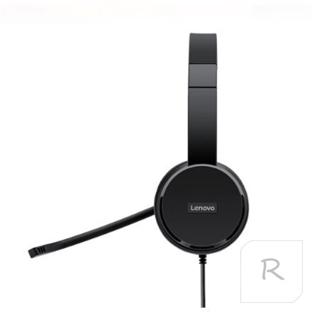 Lenovo 100 USB Stereo Headset Microphone, USB 2.0 Type A