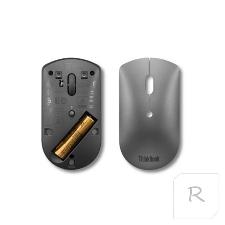 Lenovo ThinkBook Bluetooth Silent Mouse Iron Grey, Bluetooth 5.0