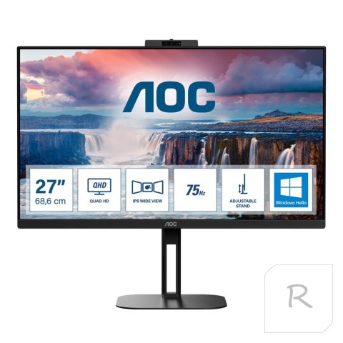 Monitor AOC 27" 2560 x 1440 Q27V5CW/BK Czarny