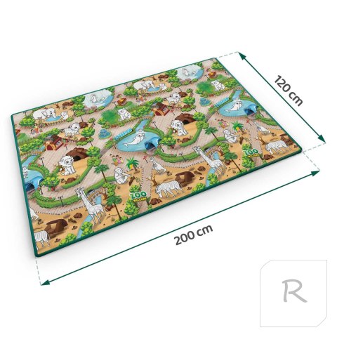 Kpia Mata piankowa do kolorowania zwijana 200 x 120 x 0,3 cm Ricokids RK-343