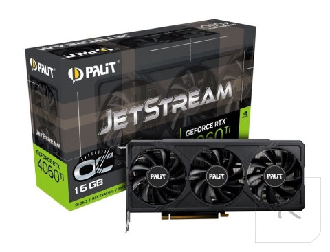 Karta graficzna PALIT GeForce RTX 4060 Ti JetStream OC 16 GB GDDR6 NE6406TU19T1-1061J