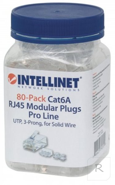 INTELLINET NETWORK SOLUTIONS Wtyk modularny RJ45 8P8C Cat6A UTP Wtyk