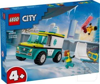 LEGO® 60403 City - Karetka i snowboardzista