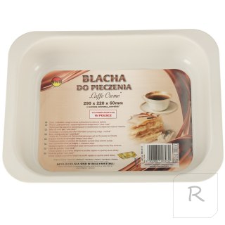 Blacha forma do pieczenia tłoczona 29cm x 22cm x 60cm brązowa