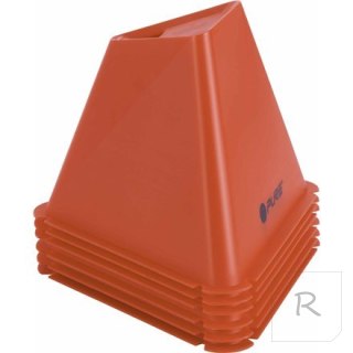 Pure2Improve Triangle Cones Set of 6 Red