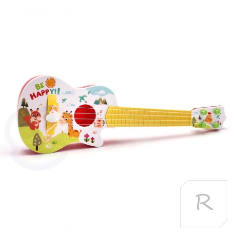 WOOPIE Gitara Akustyczna dla Dzieci Czerwona 43 cm