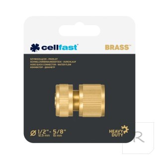 Szybkozłączka Przelot 1/2" BRASS Cellfast