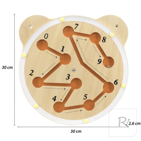 VIGA Drewniana Tablica Labirynt Certyfikat FSC Montessori
