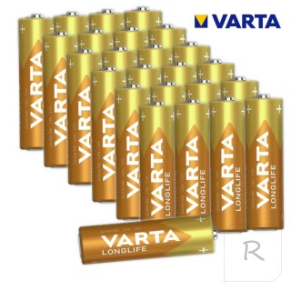 Zestaw 24x Bateria AAA VARTA Longlife Alkaliczna LR3 R3 24 Baterie Paluszki