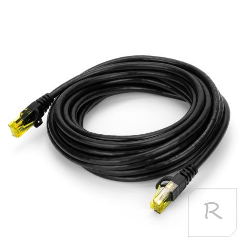 Kabel Sieciowy Lan Cat6 Przewód Internetowy Cat 6 UTP RJ45 Kat Czarny 1,5 m