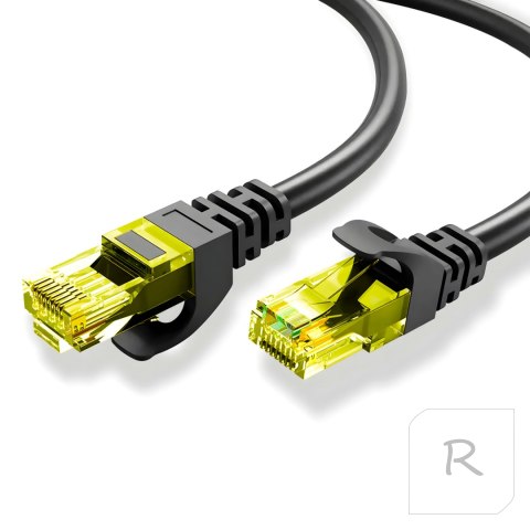 Kabel Sieciowy Lan Cat6 Przewód Internetowy Cat 6 UTP RJ45 Kat Czarny 1,5 m