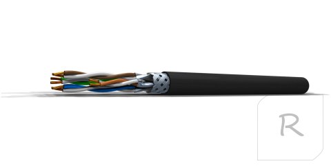 KABEL SIECIOWY LAN S/FTP CAT.6a PRZEWÓD ETHERNET ZEWNĘTRZNY RJ45 KAT 6a 10m