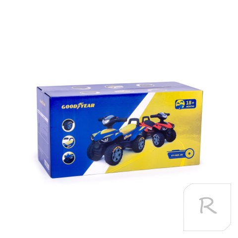 JEŹDZIK QUAD AUTO GOODYEAR DLA DZIECI INTERAKTYWNA KIEROWNICA