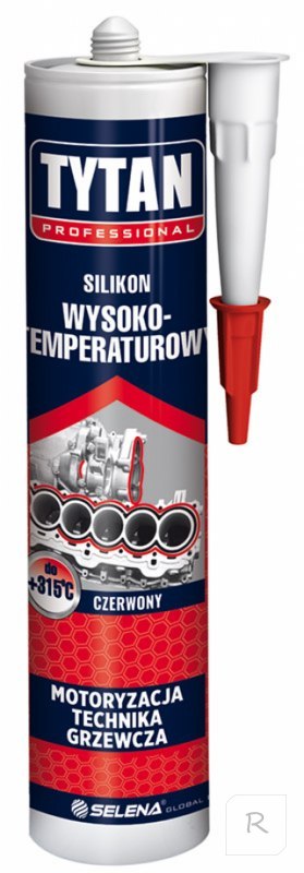 SILIKON WYSOKOTEMPERATUROWY 280ML CZERWONY