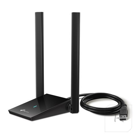 TP-LINK | Bezprzewodowy adapter USB o wysokim wzmocnieniu AX1800 z dwiema antenami | Archer TX20U Plus | 802.11ax | Porty Ethern