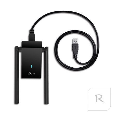 TP-LINK | Bezprzewodowy adapter USB o wysokim wzmocnieniu AX1800 z dwiema antenami | Archer TX20U Plus | 802.11ax | Porty Ethern