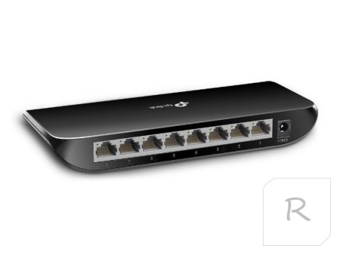 TP-LINK Switch TL-SG1008D Unmanaged, Desktop, 1 Gbps (RJ-45) ports quantity 8, Power supply type External, Plastic case