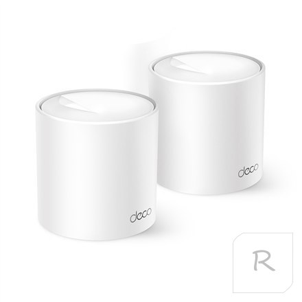 TP-LINK | AX1500 System sieci Wi-Fi 6 dla całego domu | Deco X10 (2-pak) | 802.11ax | 10/100/1000 Mbit/s | Porty Ethernet LAN (R