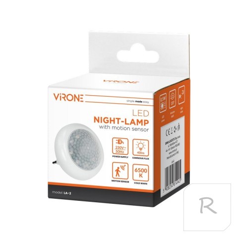 LAMPKA NOCNA LED Z CZUJNIKIEM RUCHU I ZMIERZCHU 120ST 8XLED