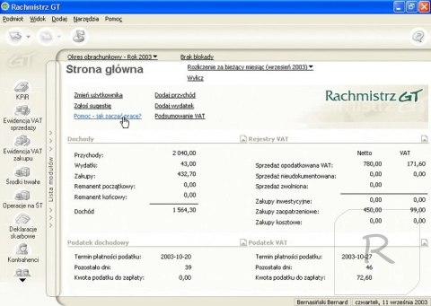 Program INSERT Rachmistrz GT