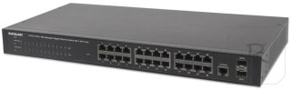 Intellinet Gigabit Switch 24x 10/100/1000 2x SFP PoE/PoE+ 240W zarządzalny