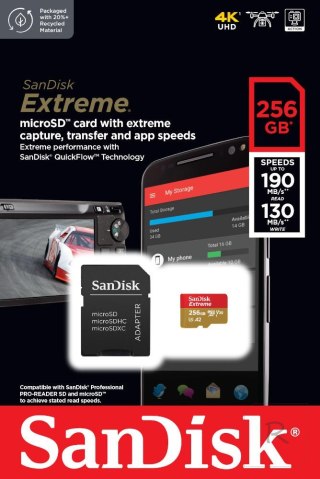 Karta pamięci SANDISK 256 GB Opakowanie