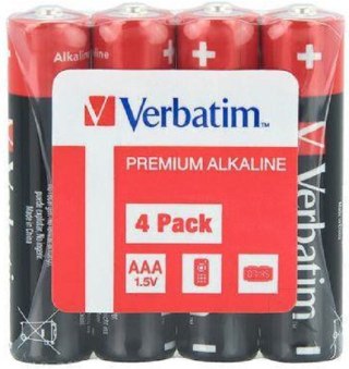 Baterie VERBATIM Alkaliczna AAA (LR03) 4 szt. 49500