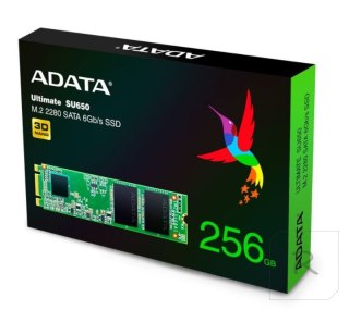 Dysk SSD A-DATA Ultimate (M.2 2280″ /256 GB /SATA III (6 Gb/s) /550MB/s /510MS/s)