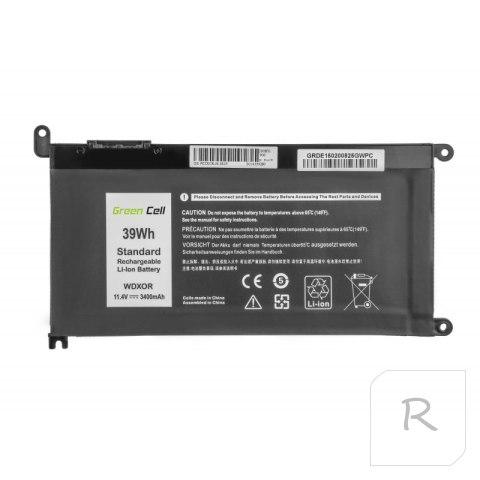 Bateria GREEN CELL do Dell Inspiron 13 3400 mAh 11.4V DE150