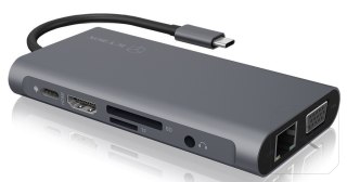 ICY BOX IB-DK4040-CPD Czarny USB 3.0