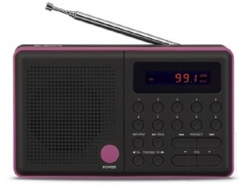 Radio Pliszka USB, FM czarne