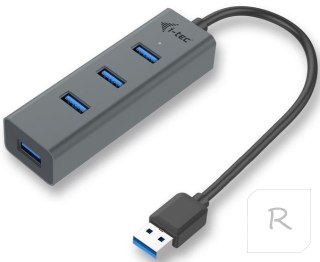 USB 3.0 Metal 4-portowy pasywny HUB USB, 4x port USB 3.0