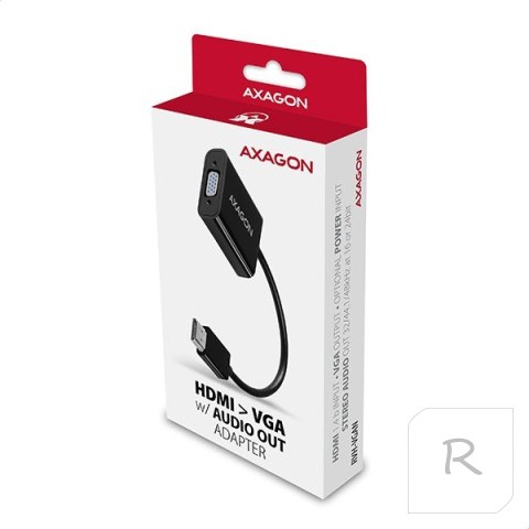 Adapter AXAGON RVH-VGAN HDMI - VGA, micro USB, audio