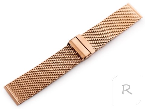 Bransoleta Pacific 10 - siatka HQ - rosegold 22mm